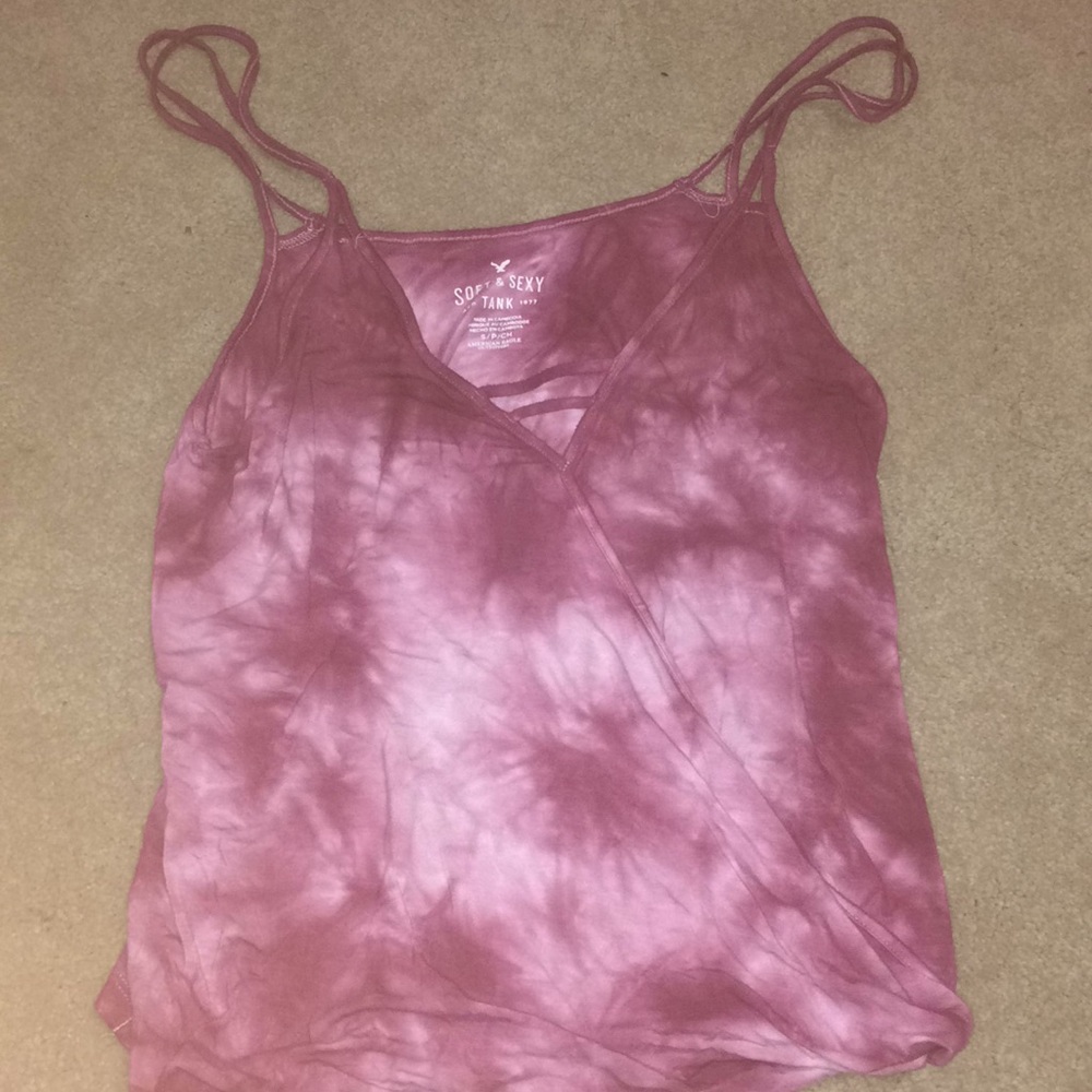 tie-dye pink tank top from American Eagle